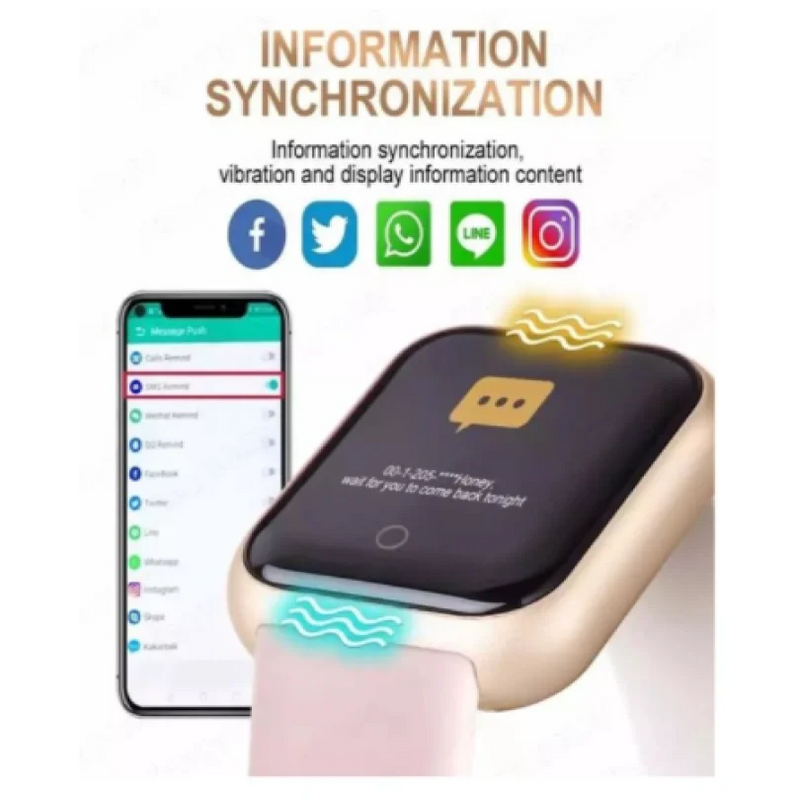 Relógio Inteligente Smartwatch Bracelet D20 Y68 Android Ios
