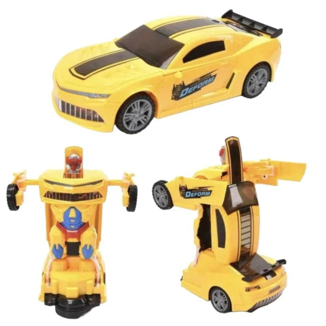 CARRINHO TRANSFORMERS  Vira Robô Luz Som Bate Volta Brinquedo