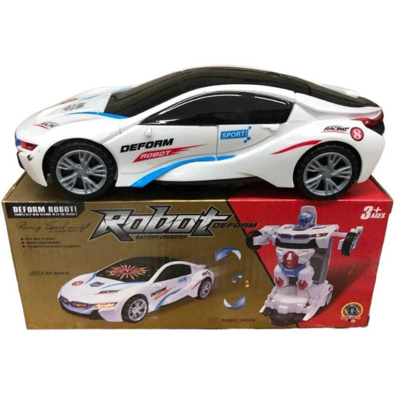 CARRINHO TRANSFORMERS  Vira Robô Luz Som Bate Volta Brinquedo