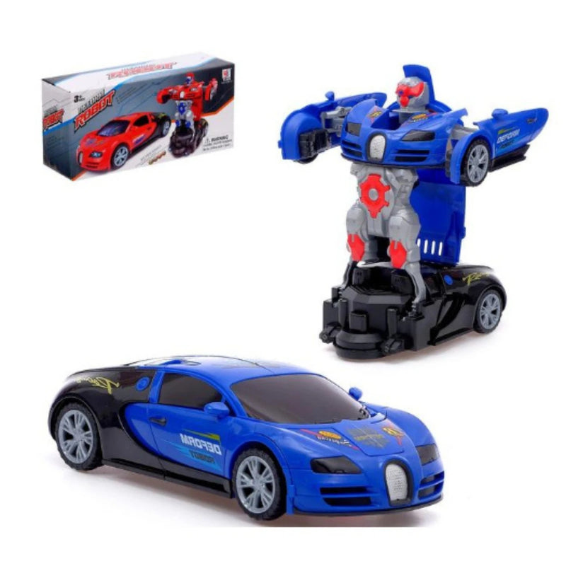 CARRINHO TRANSFORMERS  Vira Robô Luz Som Bate Volta Brinquedo